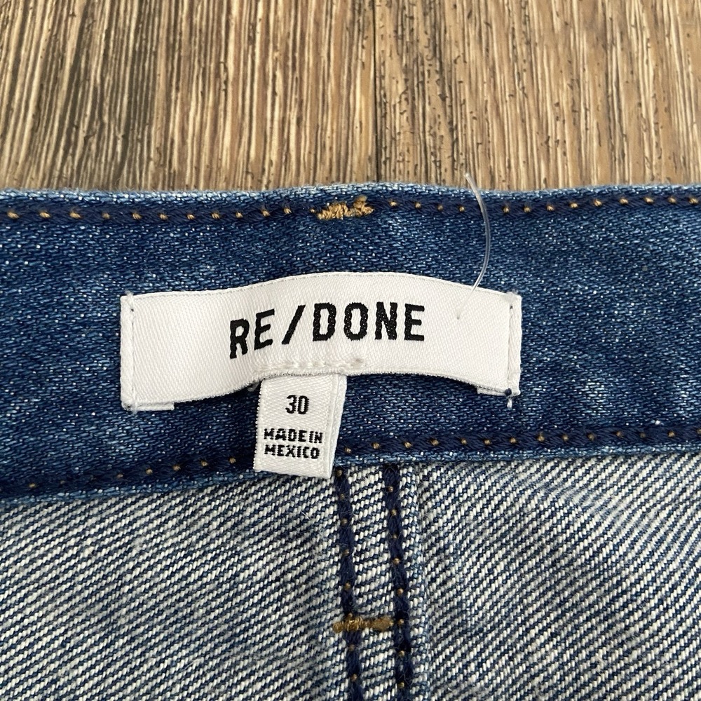 Re/Done Originals Women's 70s Pocket Flare Wide Leg Jeans Size 30x29 - Picture 6 of 10